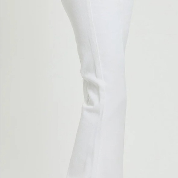 White Flare Wide Leg Jeans High-Rise - Picture 3 of 7